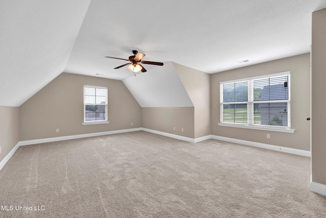 2338 Khushboo Cv, Southaven, MS 38671 - bonus room with carpet, vaulted ceiling, and a ceiling fan