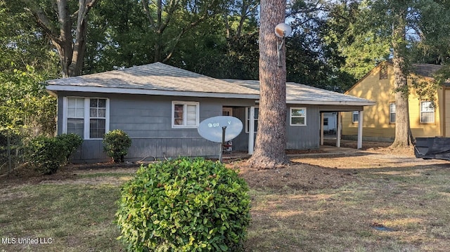 view of front of property