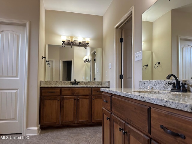 bathroom featuring vanity