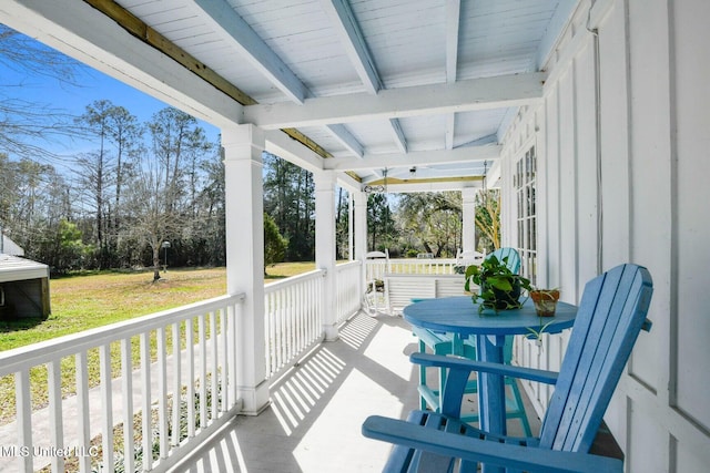 6131 Jenness Rd, Pearlington, MS 39572 - view of covered porch