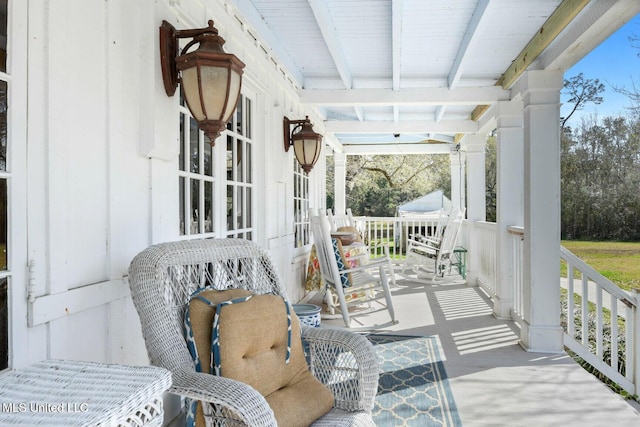 6131 Jenness Rd, Pearlington, MS 39572 - view of porch
