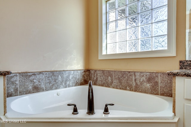 bathroom with a bathtub