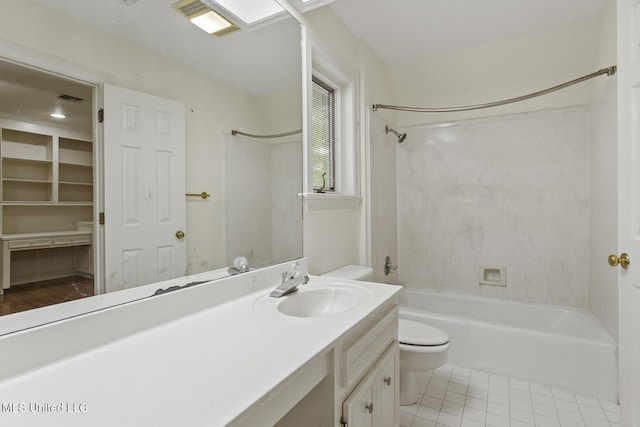 13 Highland Meadows Dr, Jackson, MS 39211 - full bath featuring tub / shower combination, vanity, and tile patterned floors