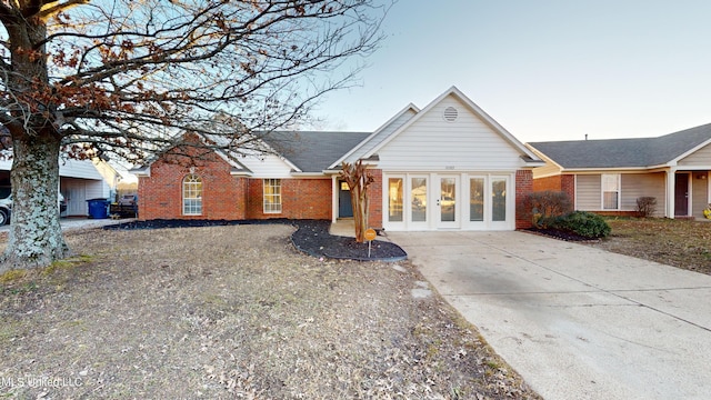 view of ranch-style home