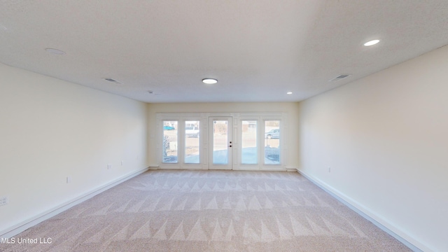 view of carpeted empty room