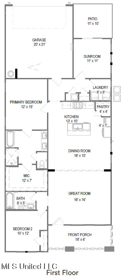 130 Everly Cir, Ocean Springs, MS 39564 - plan