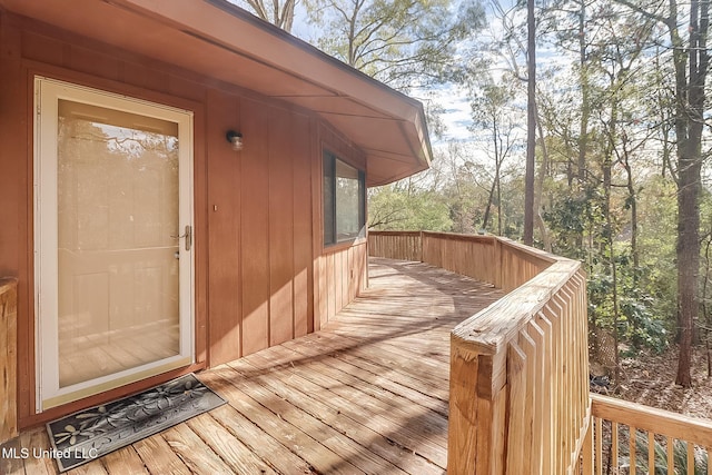 view of wooden terrace