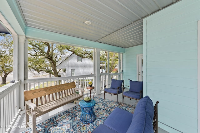 view of sunroom / solarium