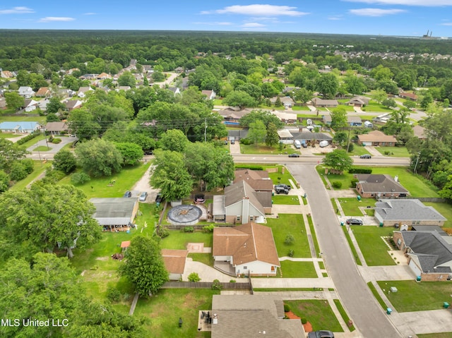 drone / aerial view featuring a residential view