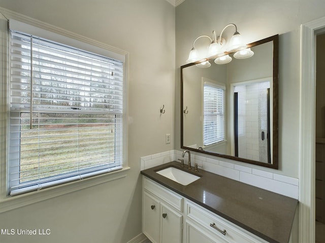 bathroom featuring vanity