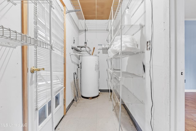 6830 Embassy Cir, Horn Lake, MS 38637 - storage room with water heater