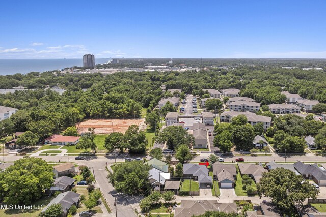 172 Briarfield Ave, Biloxi, MS 39531 - aerial perspective of suburban area with a large body of water
