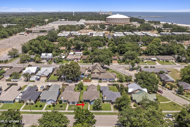 172 Briarfield Ave, Biloxi, MS 39531 - aerial perspective of suburban area featuring a large body of water