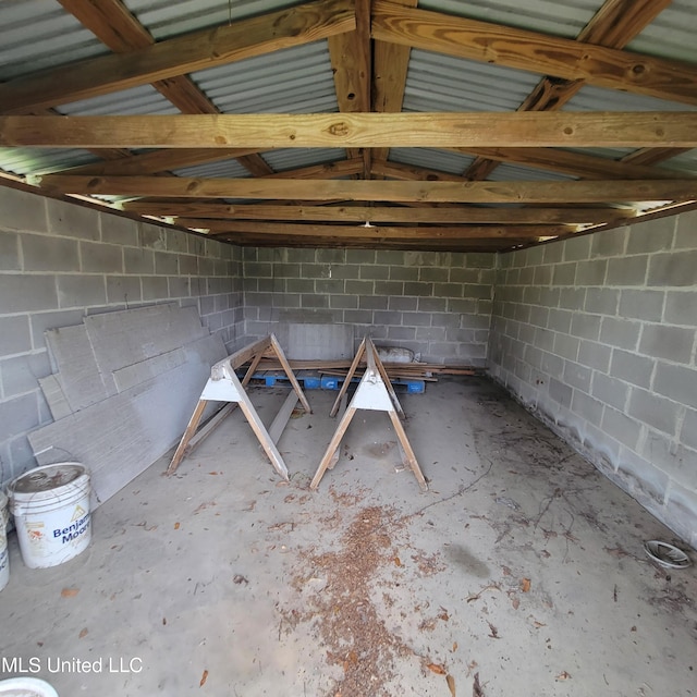 view of storage