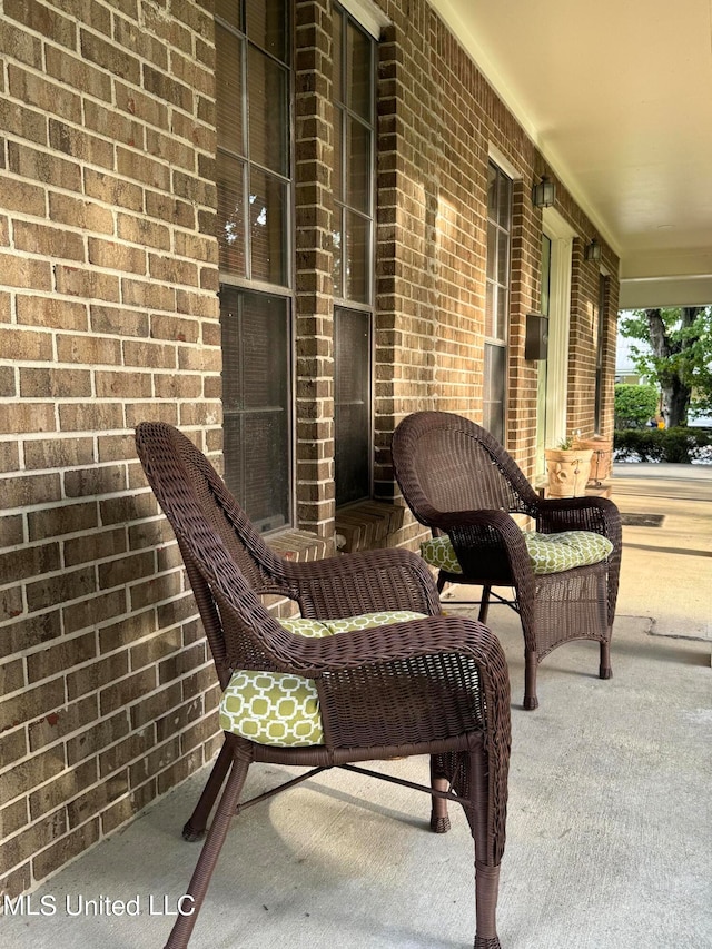 view of patio with covered porch