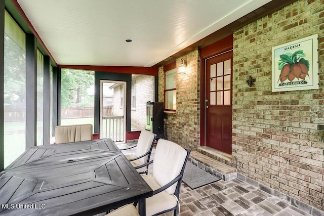 3109 Breezy Hill Ln, Ocean Springs, MS 39564 - sunroom / solarium with outdoor dining area