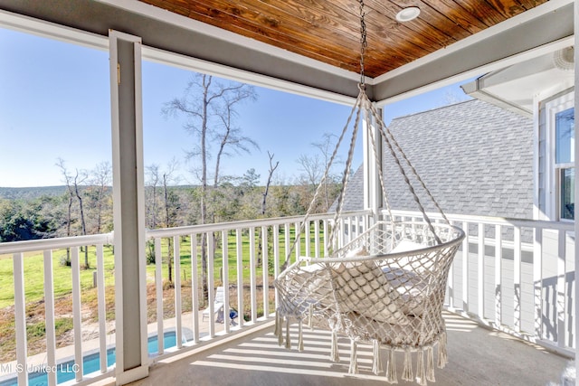 view of balcony