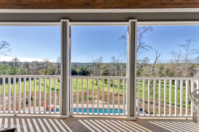 view of balcony