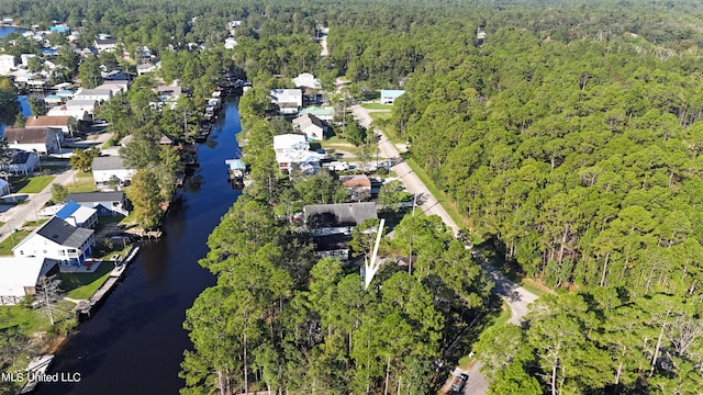 6071 Comanche St, Kiln, MS 39556 - view of property location featuring a forest and a nearby body of water