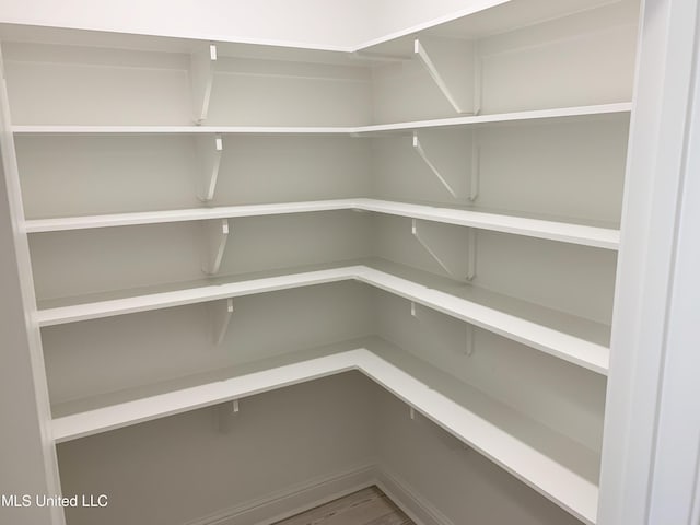 view of storage area