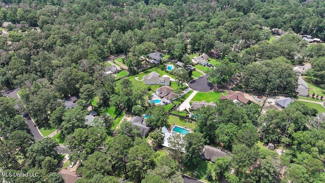 110 Stonington Ct, Brandon, MS 39047 - view of property location featuring a heavily wooded area