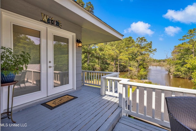 2529 Windward Dr, Gautier, MS 39553 - deck with a water view