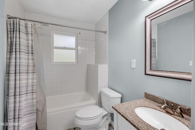 2529 Windward Dr, Gautier, MS 39553 - bathroom with vanity, toilet, and shower / tub combo