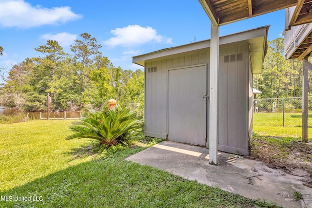 2529 Windward Dr, Gautier, MS 39553 - view of shed featuring a water view