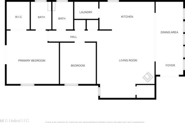 2529 Windward Dr, Gautier, MS 39553 - property floor plan