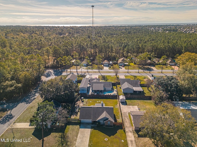 birds eye view of property