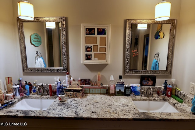 bathroom featuring vanity