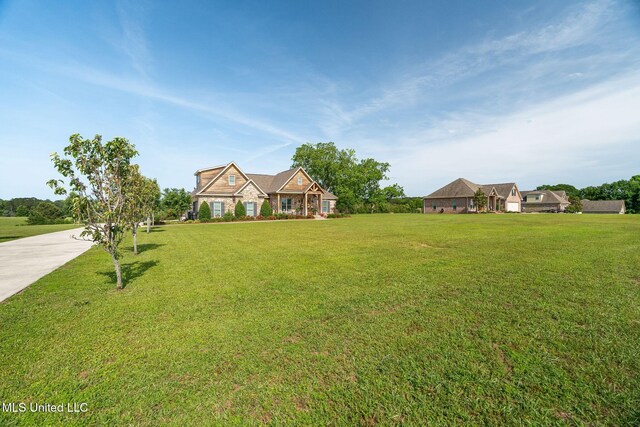 446 Newman Camp Rd, Sumrall, MS 39482 - view of front of property featuring a front lawn