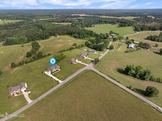 446 Newman Camp Rd, Sumrall, MS 39482 - aerial view of property's location with a forest