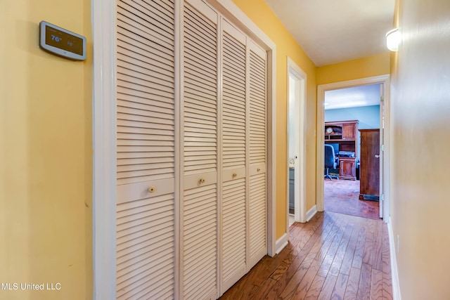 109 Boggs Cir, Long Beach, MS 39560 - corridor with hardwood / wood-style floors and baseboards