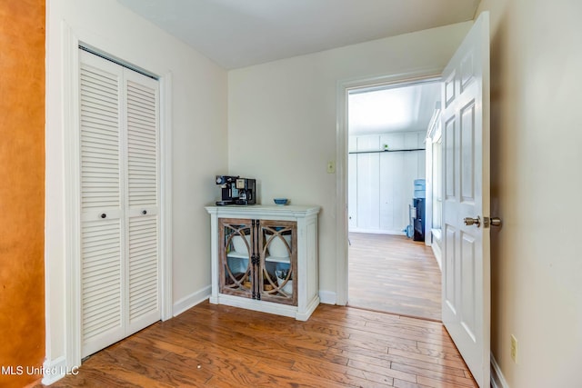 109 Boggs Cir, Long Beach, MS 39560 - hallway with hardwood / wood-style flooring and baseboards