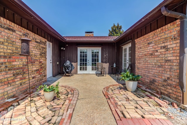 109 Boggs Cir, Long Beach, MS 39560 - view of patio featuring french doors