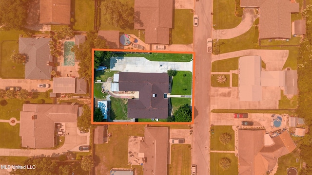 109 Boggs Cir, Long Beach, MS 39560 - aerial view of property's location with property parcel outlined