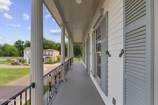 view of patio with covered porch