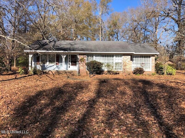 view of ranch-style home