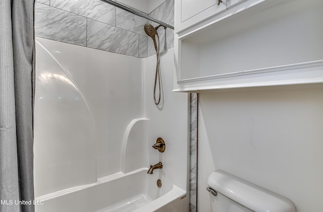 625 Wild Horse Ln, Brandon, MS 39042 - full bath with shower / bathtub combination with curtain and toilet