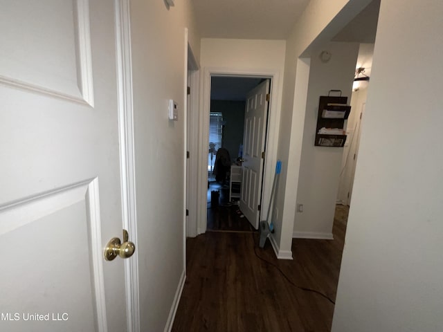 645 Burton Ln, Southaven, MS 38671 - hallway with wood finished floors and baseboards