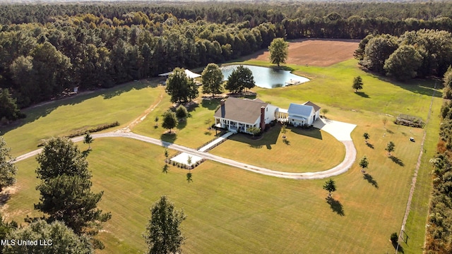 381 Parkinson Rd, Flora, MS 39071 - view of subject property featuring a heavily wooded area and a large body of water