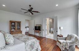 381 Parkinson Rd, Flora, MS 39071 - bedroom featuring wood finished floors, recessed lighting, and ceiling fan