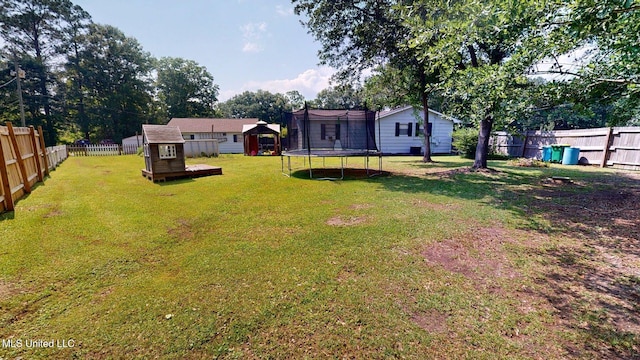 6400 Hans Rd, Moss Point, MS 39562 - view of yard with a trampoline