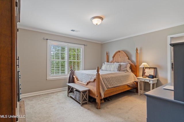 2038 Nottaway Dr, Southaven, MS 38672 - bedroom with crown molding, light colored carpet, and baseboards