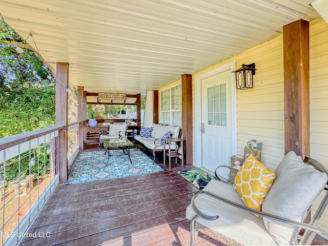 view of patio with outdoor lounge area