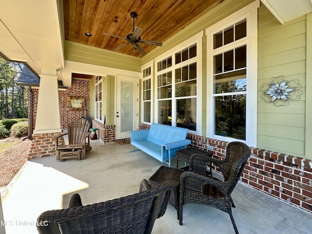 4 Mallard Xing, Raymond, MS 39154 - covered porch with ceiling fan