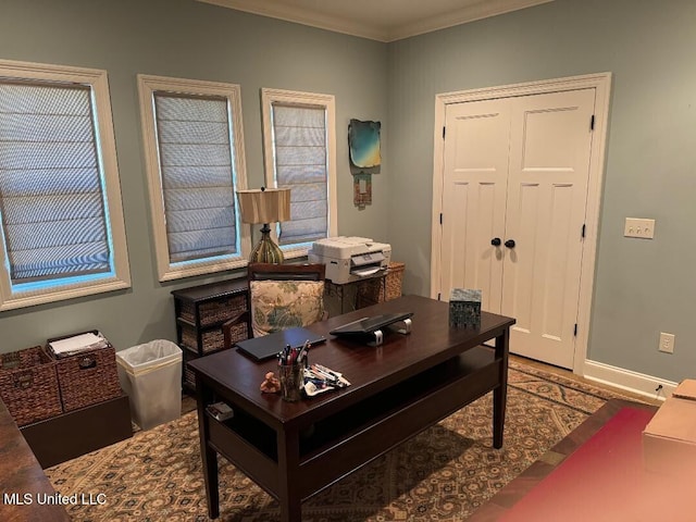 4 Mallard Xing, Raymond, MS 39154 - office area with crown molding and baseboards