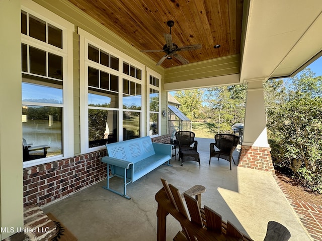 4 Mallard Xing, Raymond, MS 39154 - porch featuring ceiling fan