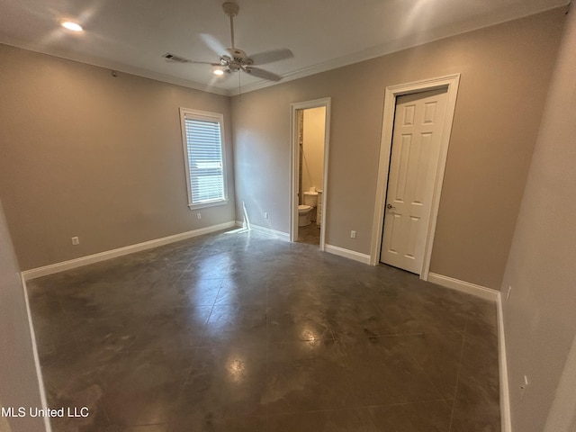 1306 Robert E Lee Dr, Greenwood, MS 38930 - unfurnished bedroom featuring ensuite bath and ornamental molding